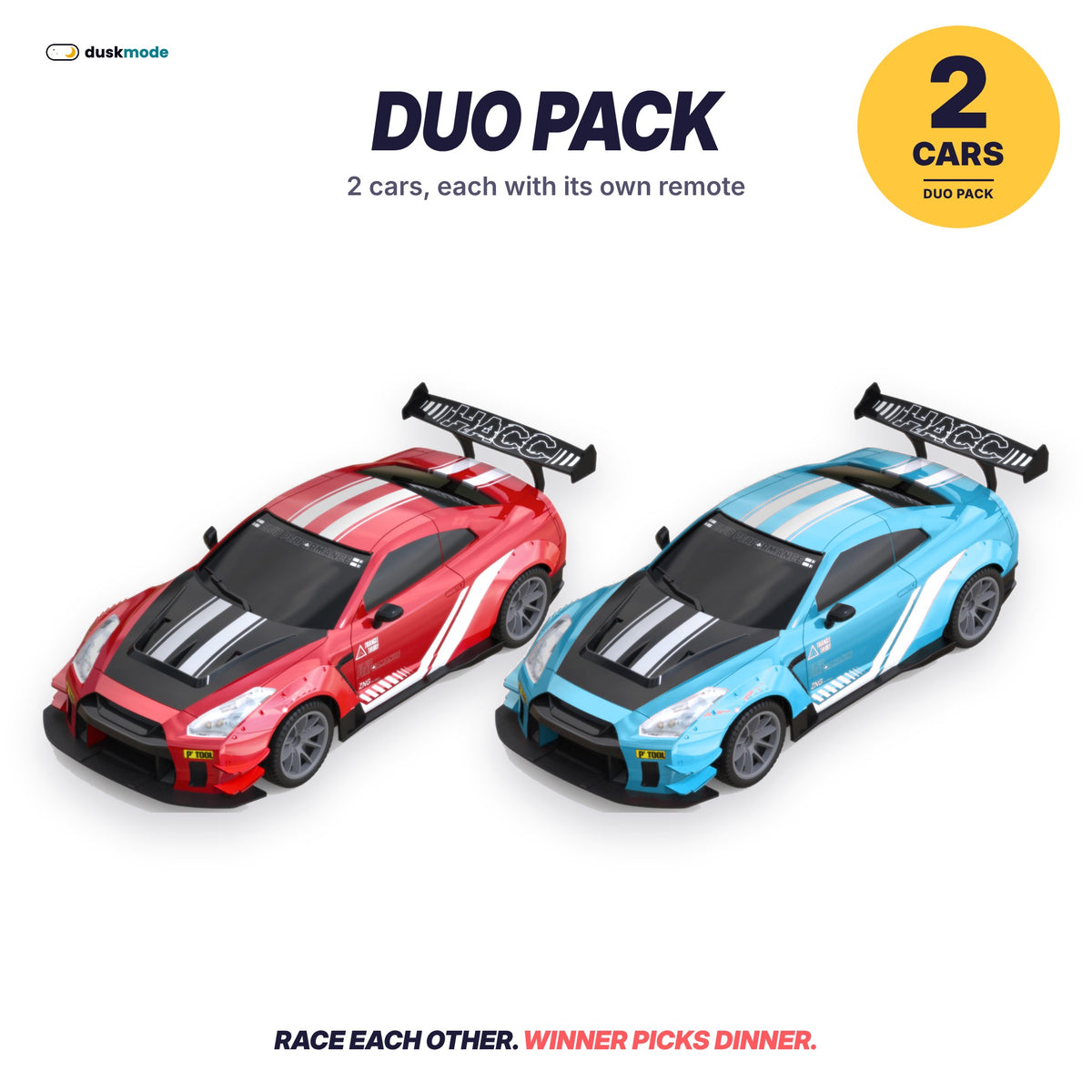 Duo Pack: 2 DuskDrift cars, red and blue